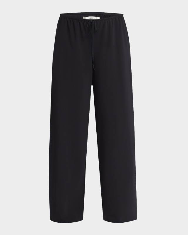 Bariem Wide-Leg Jersey Pants